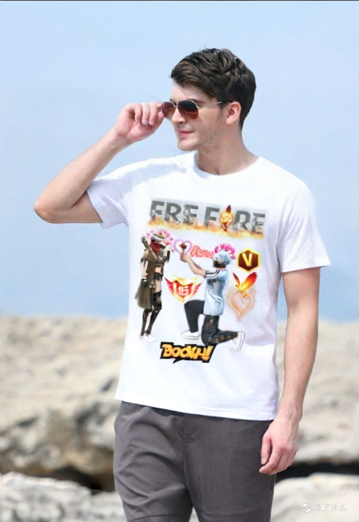 Free-Fire Printed T-Shirts for Girls and Boys