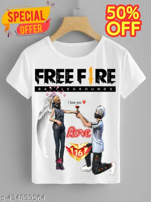 Free-Fire printed t shirts for unsex kids boys & girls