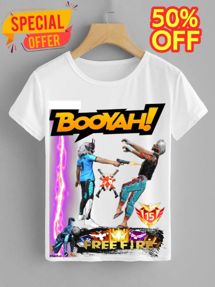 Free-Fire printed t shirts for unsex kids boys & girls