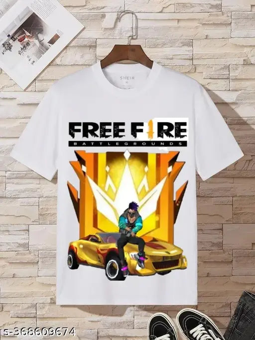 Free-Fire Printed T-Shirts for Kids Unisex