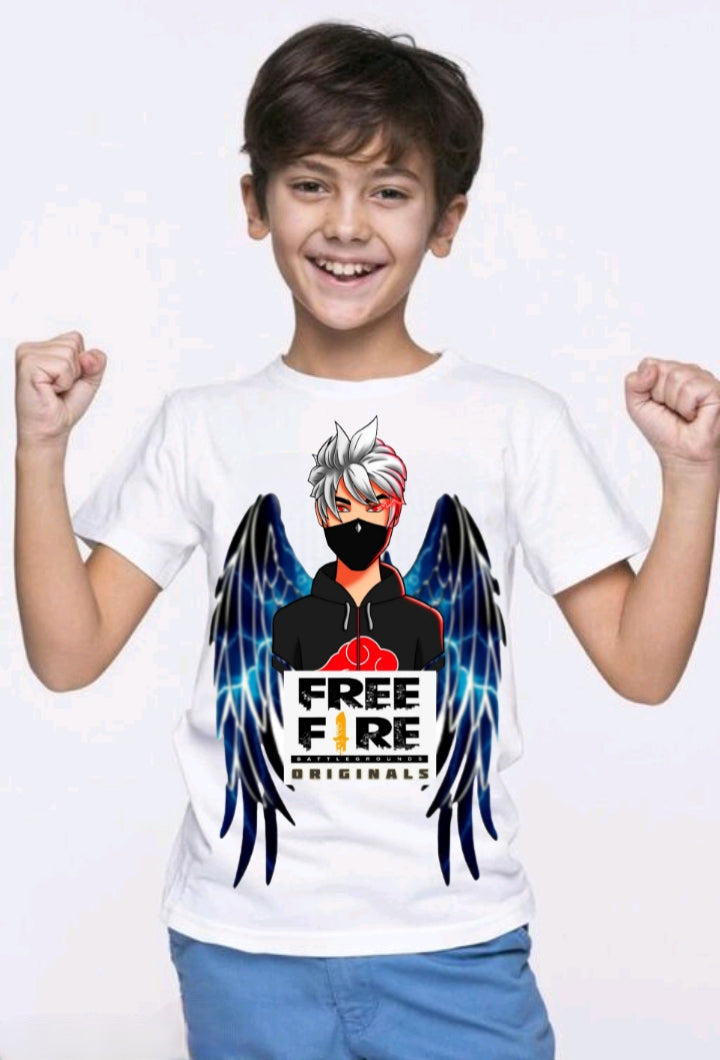 Free-Fire printed t shirts for unsex kids boys & girls