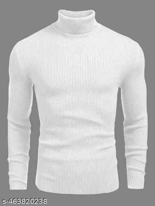 Men's Fancy Full Sleeve High Neck Sweater Pullover  (Pack of 1)