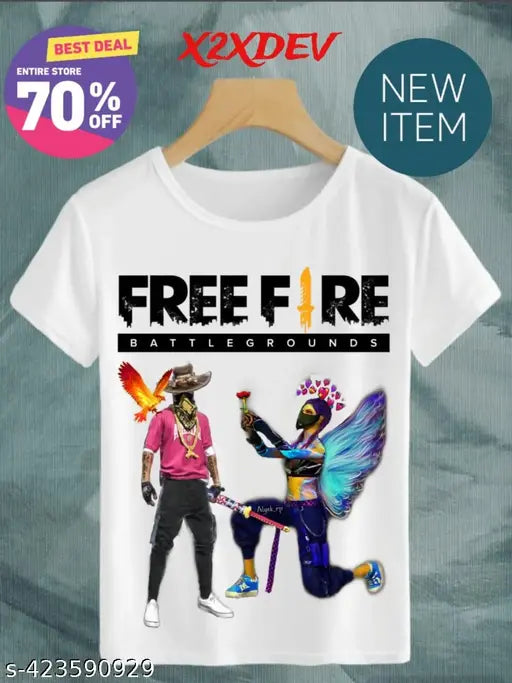 Free-Fire printed t shirts for unsex kids boys & girls