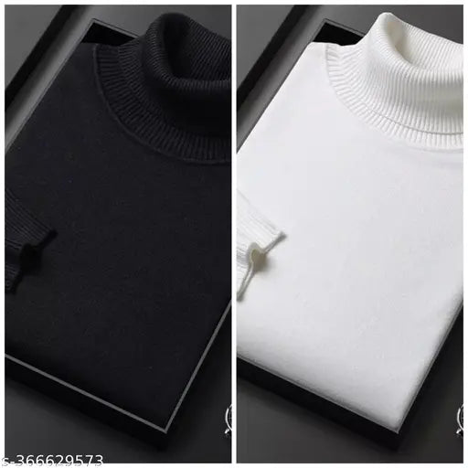 Men's High Neck Cotton winter Sweaters combo2