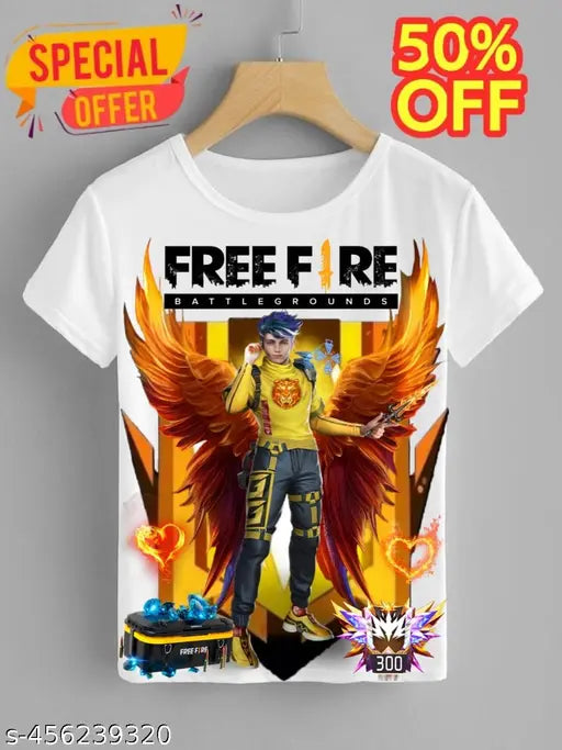 Free-Fire printed t shirts for unsex kids boys & girls