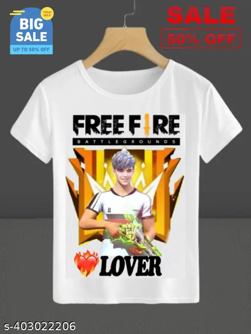 Yellow Freefire Lover T-Shirt