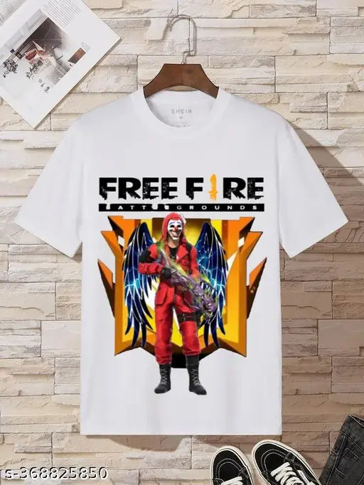 Free-Fire Printed T-Shirts for Kids Unisex